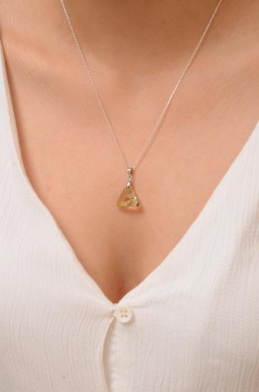 Swarovski Taşlı 925 Ayar Gümüş Kolye